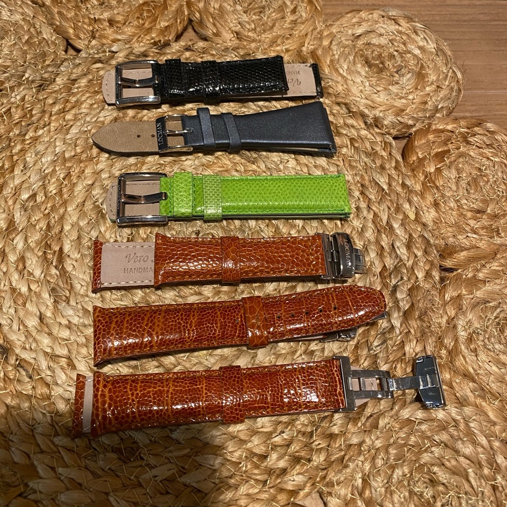 Locman watch wristbands. NEW!! Each!!!